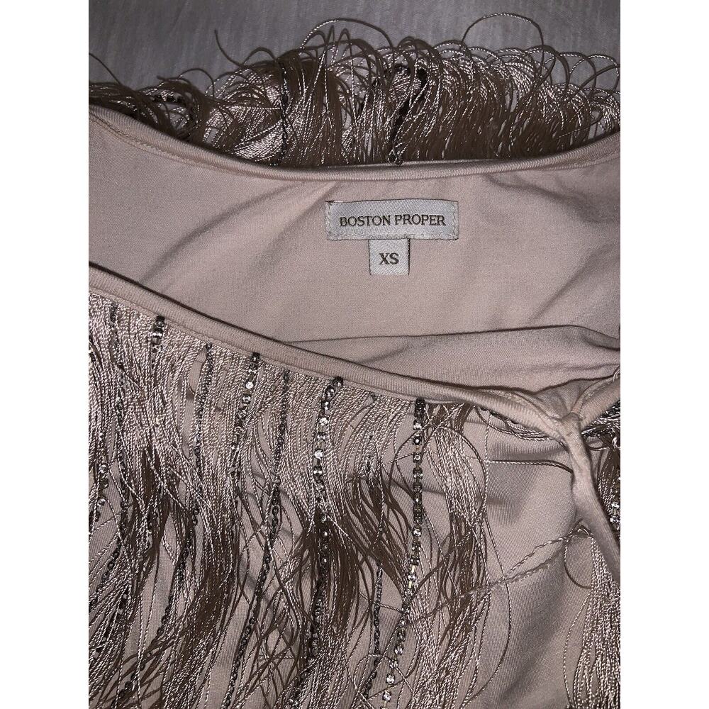 Boston Proper Women’s Fringe Tank Top Size Extra Small - Picture 6 of 8